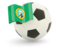 Flag of state of Washington. Football with flag. Download icon