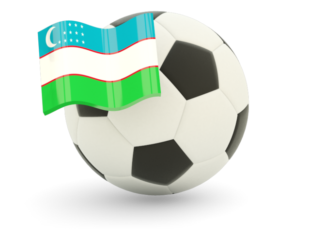 Football with flag. Download flag icon of Uzbekistan at PNG format