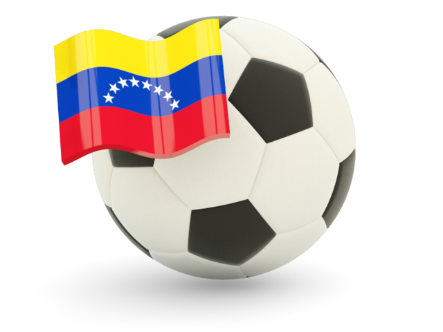 Футбольный мяч с флагом. Скачать флаг. Венесуэла