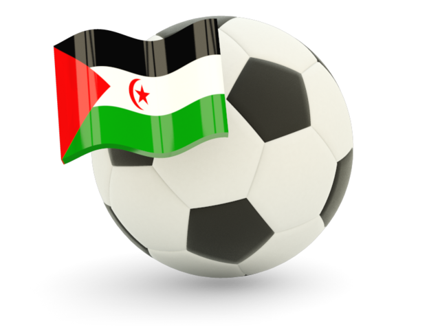 Футбольный мяч с флагом. Скачать флаг. Западная Сахара