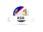 American Samoa. Football with flag and banner. Download icon.