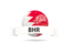 Bahrain. Football with flag and banner. Download icon.