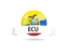 Ecuador. Football with flag and banner. Download icon.