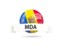 Moldova. Football with flag and banner. Download icon.