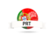 Portugal. Football with flag and banner. Download icon.