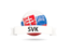 Slovakia. Football with flag and banner. Download icon.