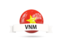 Vietnam. Football with flag and banner. Download icon.