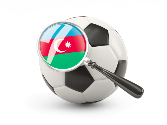 Футбольный мяч с флагом. Скачать флаг. Азербайджан