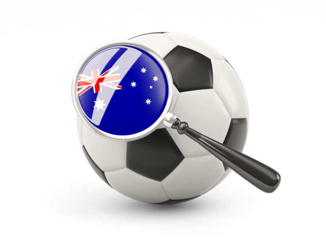 Football with magnified flag. Download flag icon of Heard Island at PNG format