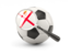 Jersey. Football with magnified flag. Download icon.
