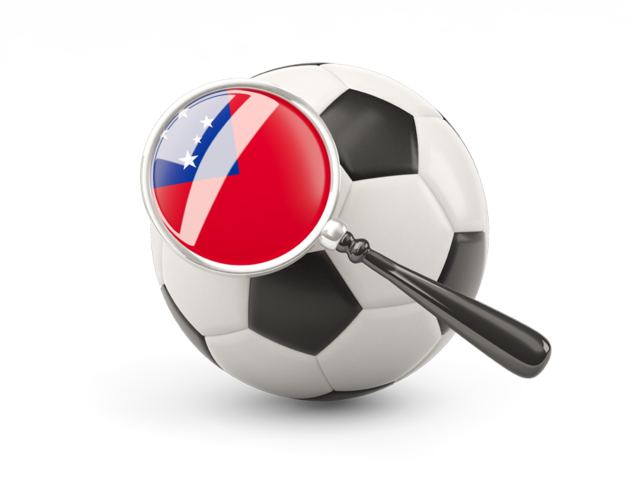Football with magnified flag. Download flag icon of Samoa at PNG format