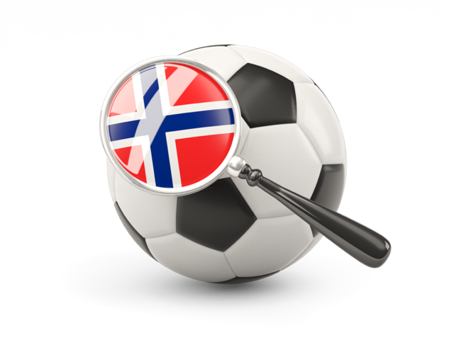 Football with magnified flag. Download flag icon of Svalbard and Jan Mayen at PNG format