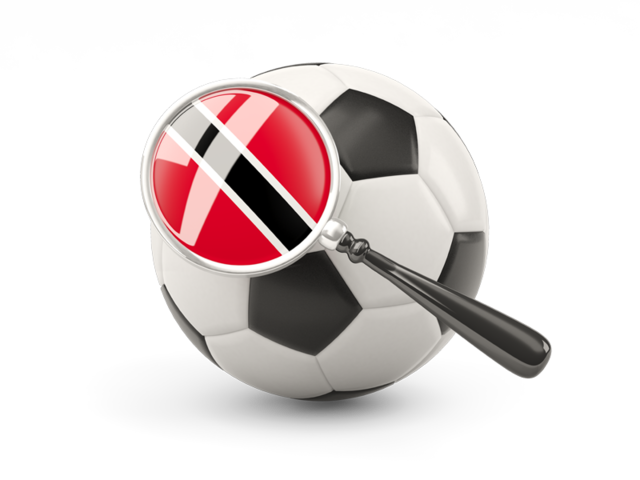 Football with magnified flag. Download flag icon of Trinidad and Tobago at PNG format