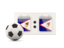 American Samoa. Football with scoreboard. Download icon.