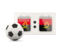 Angola. Football with scoreboard. Download icon.