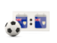 Anguilla. Football with scoreboard. Download icon.