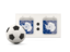 Antarctica. Football with scoreboard. Download icon.