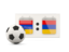 Armenia. Football with scoreboard. Download icon.