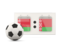 Belarus. Football with scoreboard. Download icon.