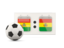 Bolivia. Football with scoreboard. Download icon.