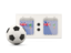 British Indian Ocean Territory. Football with scoreboard. Download icon.