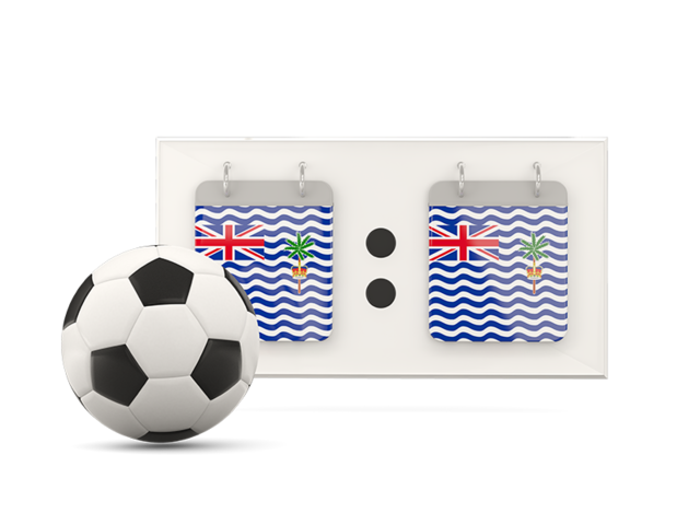 Football with scoreboard. Download flag icon of British Indian Ocean Territory at PNG format