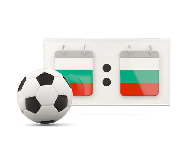 Football with scoreboard. Download flag icon of Bulgaria at PNG format