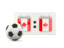 Canada. Football with scoreboard. Download icon.