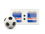 Cape Verde. Football with scoreboard. Download icon.