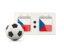 Czech Republic. Football with scoreboard. Download icon.