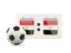 Egypt. Football with scoreboard. Download icon.