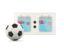 Fiji. Football with scoreboard. Download icon.