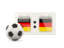 Germany. Football with scoreboard. Download icon.