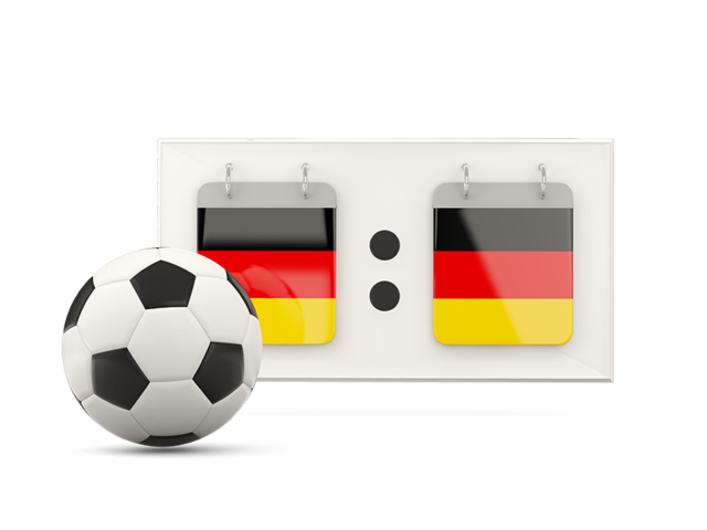 Football with scoreboard. Download flag icon of Germany at PNG format