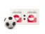 Greenland. Football with scoreboard. Download icon.