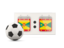 Grenada. Football with scoreboard. Download icon.