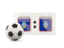 Guam. Football with scoreboard. Download icon.