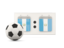 Guatemala. Football with scoreboard. Download icon.