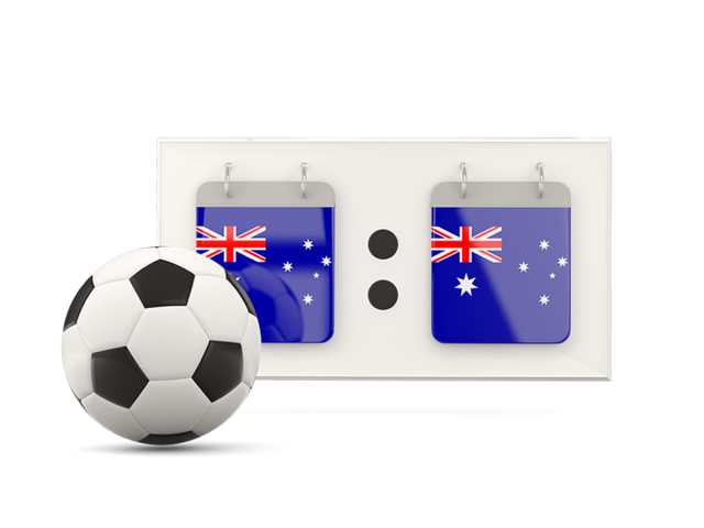 Football with scoreboard. Download flag icon of Heard Island at PNG format