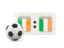 Ireland. Football with scoreboard. Download icon.