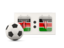 Kenya. Football with scoreboard. Download icon.