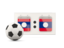 Laos. Football with scoreboard. Download icon.