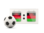 Malawi. Football with scoreboard. Download icon.