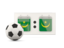 Mauritania. Football with scoreboard. Download icon.