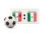 Mexico. Football with scoreboard. Download icon.