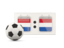 Netherlands. Football with scoreboard. Download icon.