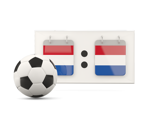 Football with scoreboard. Download flag icon of Netherlands at PNG format