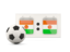 Niger. Football with scoreboard. Download icon.