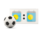 Palau. Football with scoreboard. Download icon.