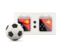 Papua New Guinea. Football with scoreboard. Download icon.